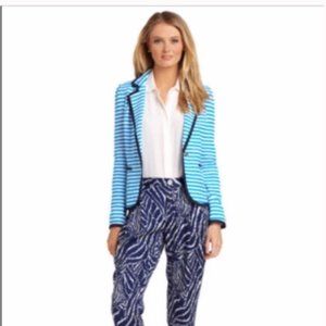 Lilly Pulitzer Malibu Blazer Flutter Blue Stripe S